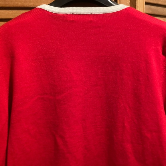 George Red & Off White Striped Cardigan Set - Picture 15 of 16